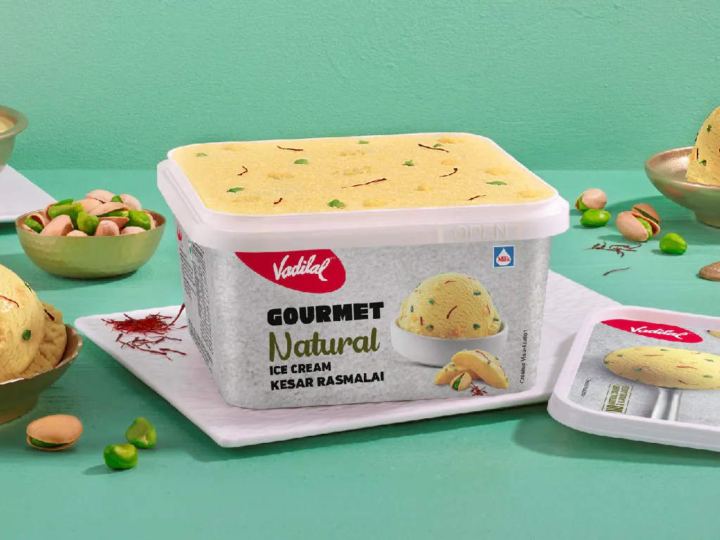 Vadilal Gourmet Natural Ice Cream Kesar Pista