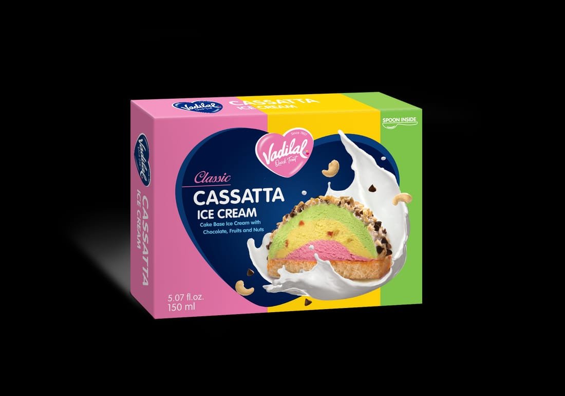 Vadilal Classic Cassata Slice Ice Cream