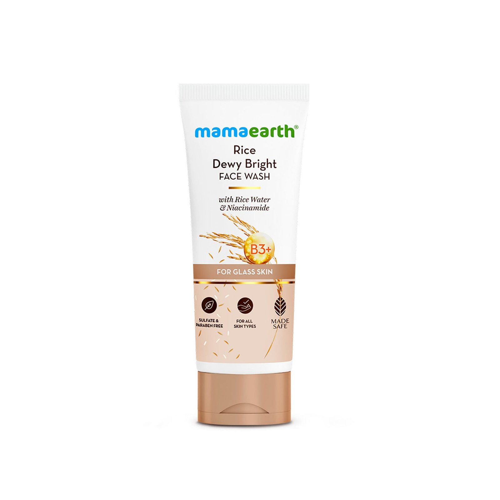 Mamaearth Rice Dewy Bright Face Wash