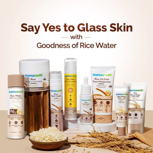 Mamaearth Rice Dewy Bright Face Wash