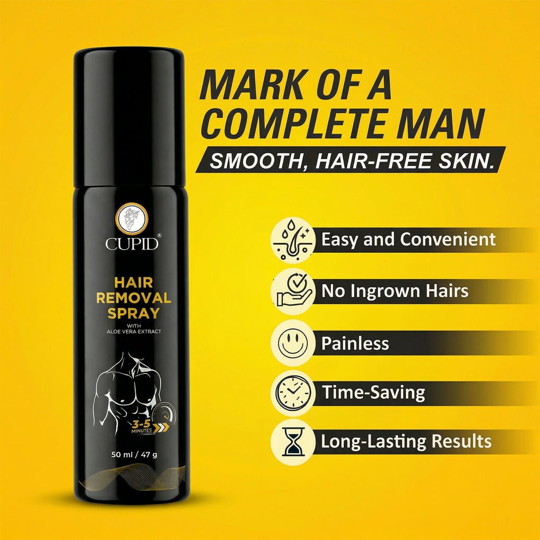 Cupid Men's Hair Removal Spray