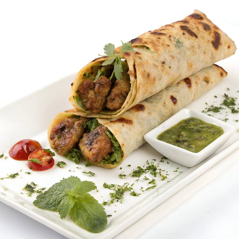 Mutton Seekh Kebab Roll
