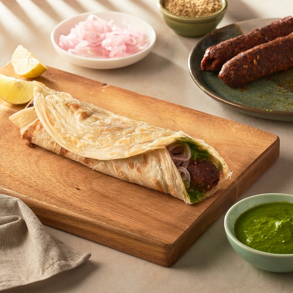 Mutton Seekh Kebab Roll