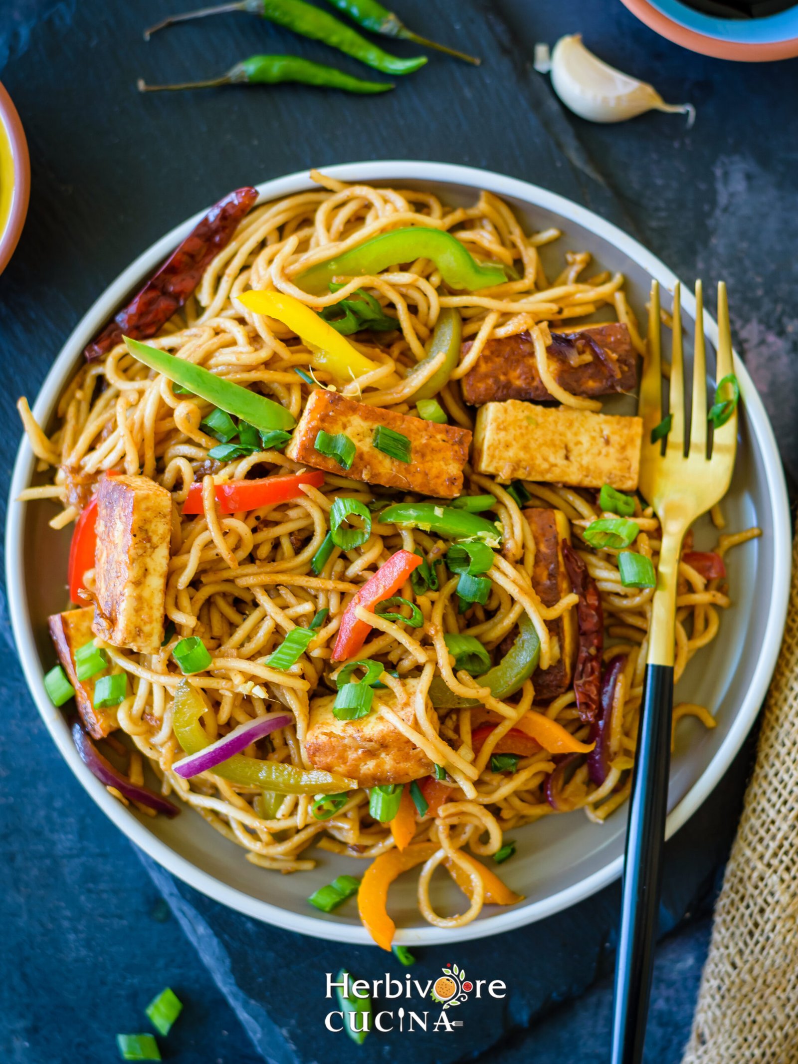 Paneer Chow Mein + Hakka Noodles