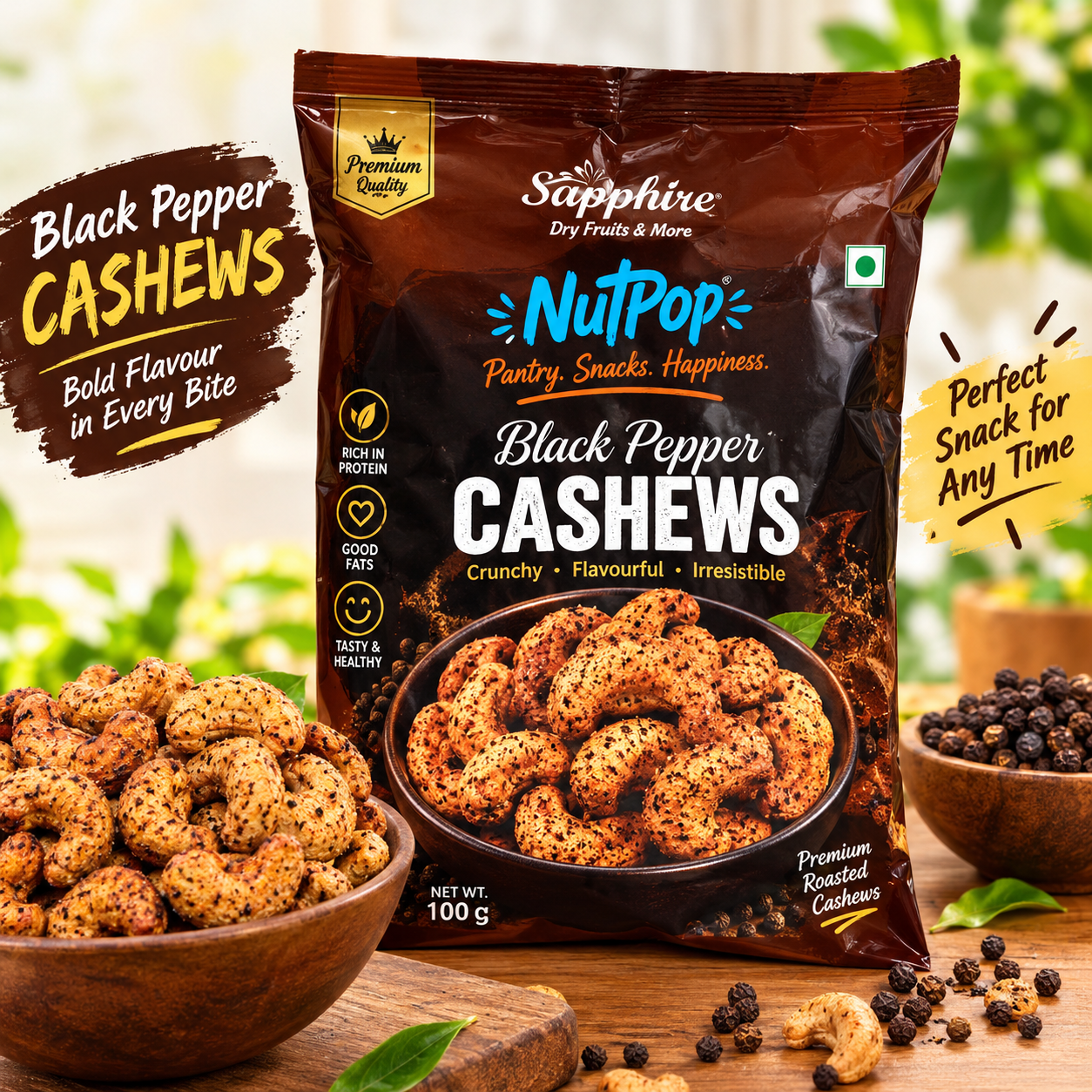 Sapphire Black Pepper Cashews